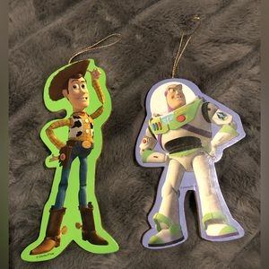 Vintage Disney Pixar Woody Buzz Lightyear Toy Story Movie ornament Christmas 90s